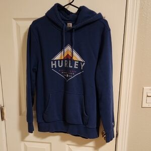 Hurley Men's Graphic Blue Hoodie